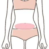 お腹（下部）の施術イメージ