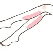 ふくらはぎ（両側）の施術イメージ